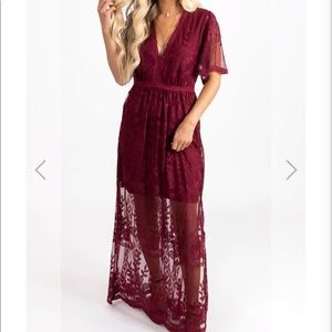 Honey Punch Lace Maxi Dress